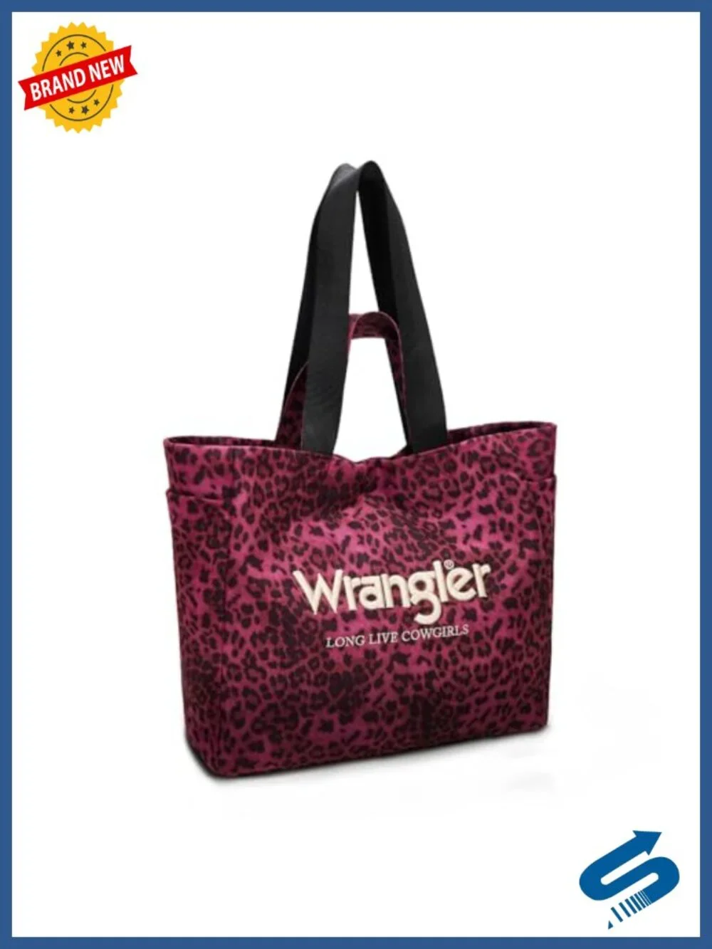 Large Leopard Print Tote Bag with Detachable Strap for Women - Work, Travel, Gym